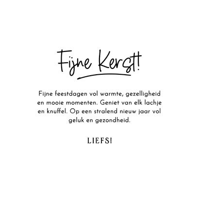 Kerstkaartje handgeschreven look met foto  3