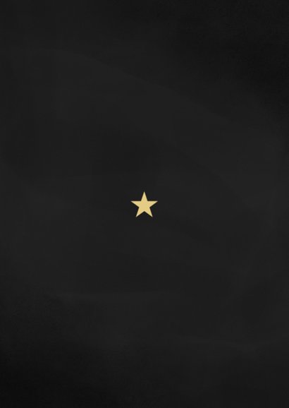 Kerstkaartje happy pawlidays hondje kerstbal pootje Achterkant