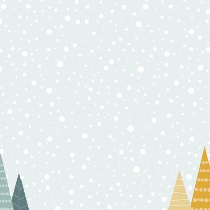 Kerstkaartje illustratieve kerstbomen 2