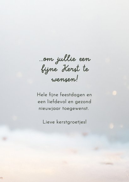 Kerstkaartje piepklein berichtje schattig muisje kerstmuts 3