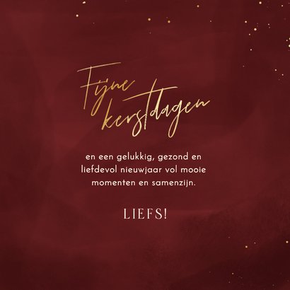 Kerstkaartje rood liefdevol nieuwjaar cliniclowns  3