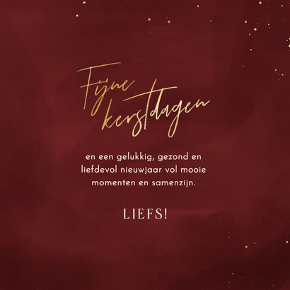 Kerstkaartje rood liefdevol nieuwjaar cliniclowns 3