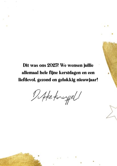 Kerstkaartje terugblik fotocollage Dit was 2025 3