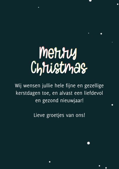 Kerstkaartje twee kerstelfjes met eigen gezichten 3