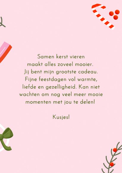 Kerstkaartje vrolijk all i want for christmas is you  3