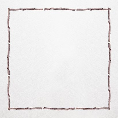 Kerstkrans met houten kader voor eigen foto Achterkant