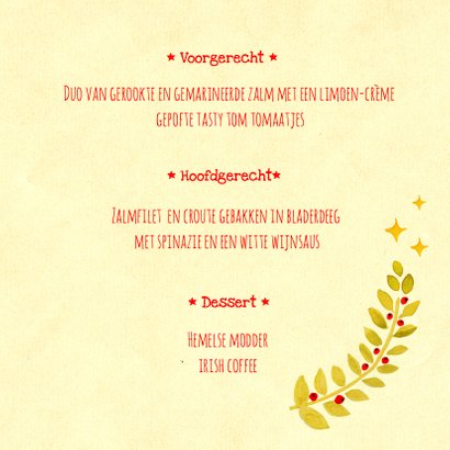 Kerstmenu foto kaartjes 3