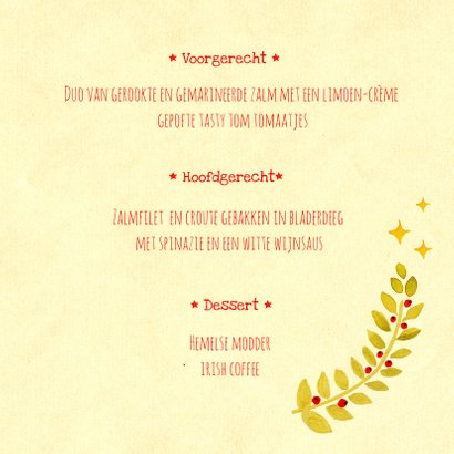 Kerstmenu foto kaartjes 3