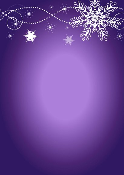 Kerstmenu paars design - LB 3