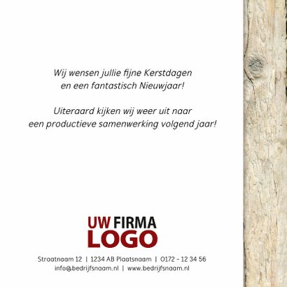 Kerstsfeer logo zakelijk kersttakken 3