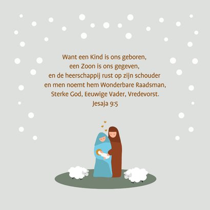 Kerststal met dieren en Jozef, Maria en Jezus 2