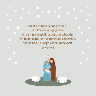 Kerststal met dieren en Jozef, Maria en Jezus 2