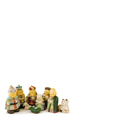 Kerststalfiguurtjes met wens 2
