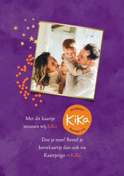 KiKa familie kerstkaart kerstboom sterren goud def 2