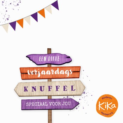 KiKa wegwijzer verjaardagskaart 2