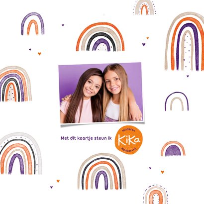 KiKa zomaar kaart met regenboogjes 2