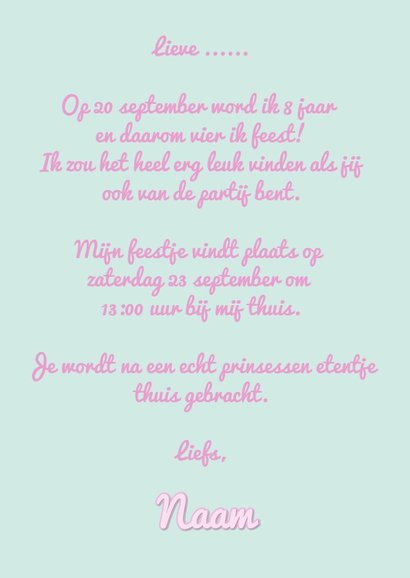 Kinderfeest Prinses Unicorn 3