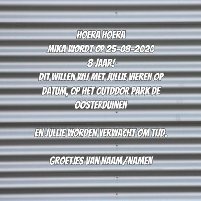 Kinderfeest stoer camouflage RB 3