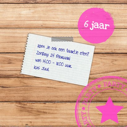 kinderfeest uitnodiging 3