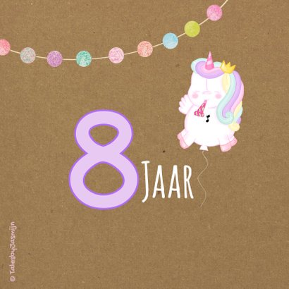Kinderfeest Unicorn Ballon 2