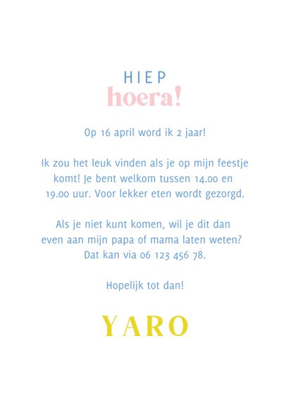 Kinderfeestje 1 jaar vrolijk met foto 3