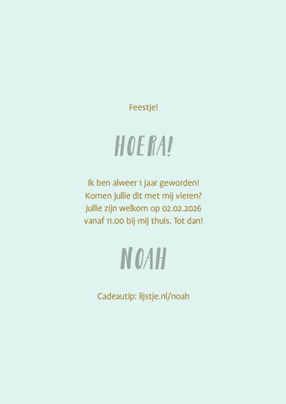 Kinderfeestje 12 maanden fotocollage confetti 3