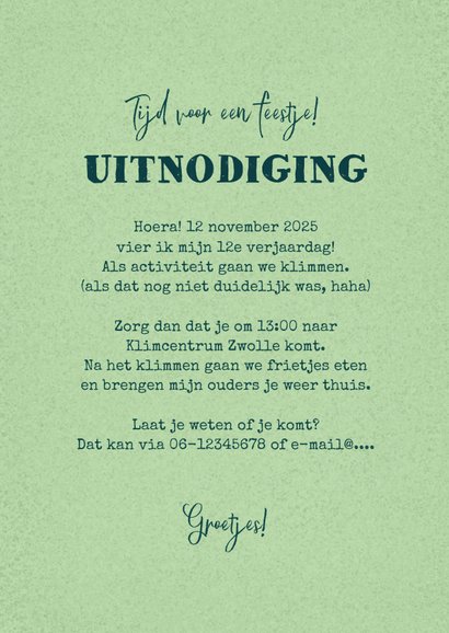 Kinderfeestje actief klimmen indoor foto  3
