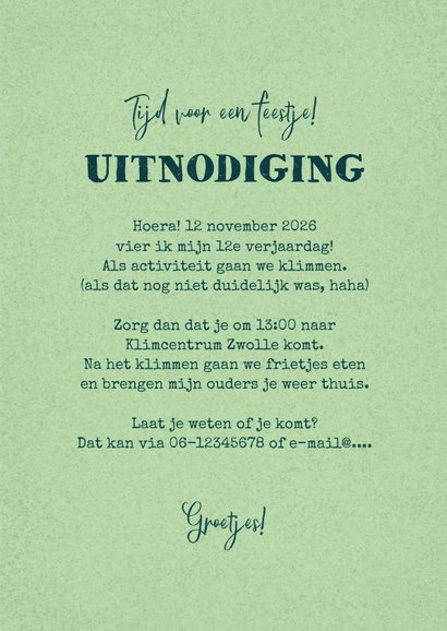 Kinderfeestje actief klimmen indoor foto  3