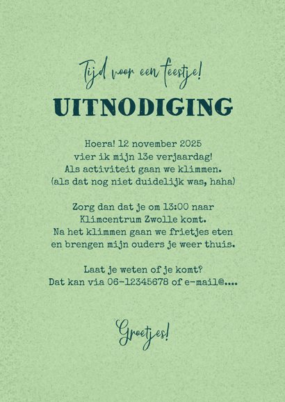 Kinderfeestje actief klimmen indoor foto 3
