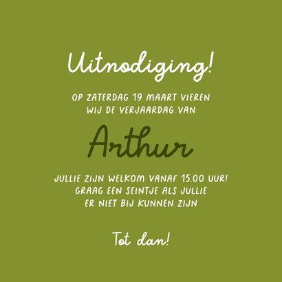 Kinderfeestje bosdieren op een aanpasbare achtergrond 3