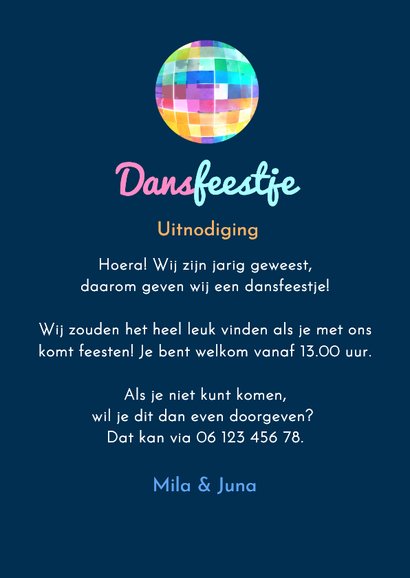 Kinderfeestje dansen disco radio muziek dansfeest 3