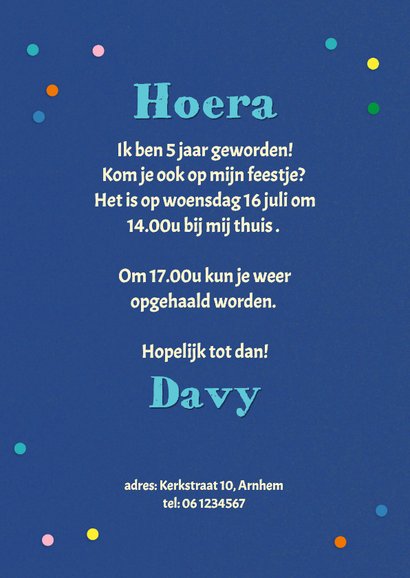 Kinderfeestje Dino en confetti 3
