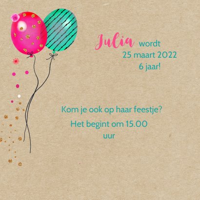 Kinderfeestje flamingo ballonnen 2