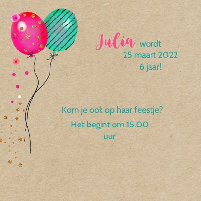 Kinderfeestje flamingo ballonnen 2