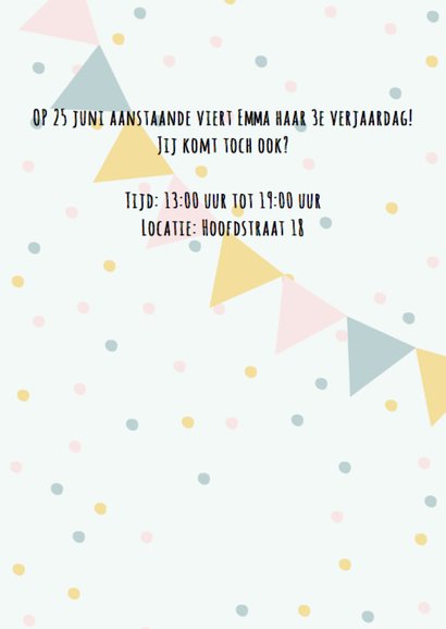 Kinderfeestje flamingo meisje 3