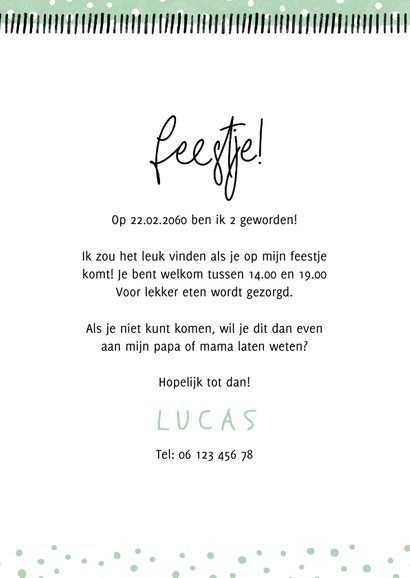 Kinderfeestje hip confetti met foto aanpasbaar 3