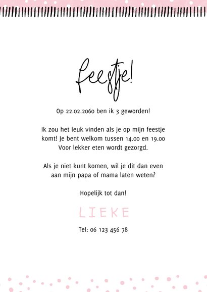 Kinderfeestje hip met foto en confetti aanpasbaar 3