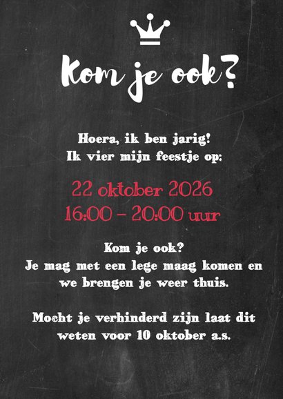 Kinderfeestje krijt kroon - DH 3