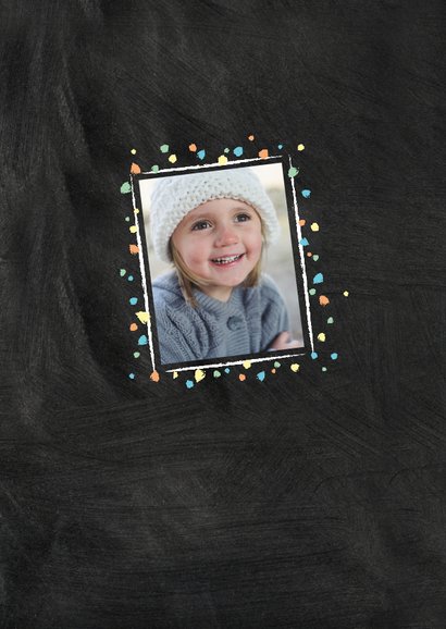 Kinderfeestje krijtbord met centimeter 2