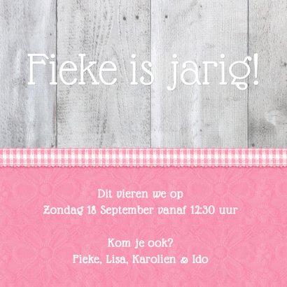 Kinderfeestje Lief Roze Hartje 3