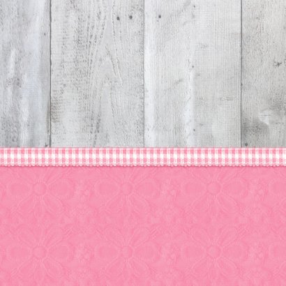 Kinderfeestje Lief Roze Hartje Achterkant