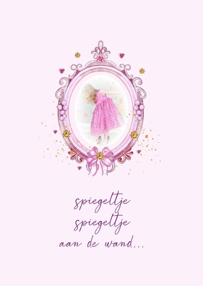 Kinderfeestje meisje met kasteel en spiegel 2