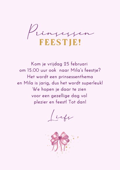 Kinderfeestje meisje met kasteel en spiegel 3