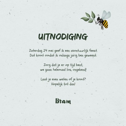 Kinderfeestje outdoor insecten wegwijzers jungle 3