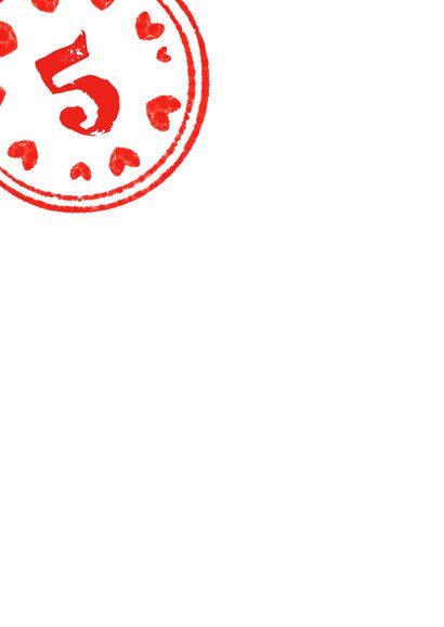 Kinderfeestje stempel rood 2