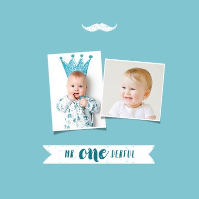 Kinderfeestje uitnodiging hip jongen 1 jaar met foto's 2