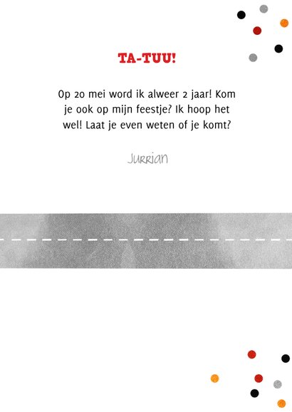 Kinderfeestje uitnodiging met brandweer thema 3