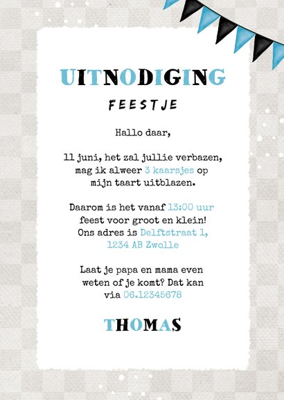 Kinderfeestje uitnodiging stoer auto's racen 3