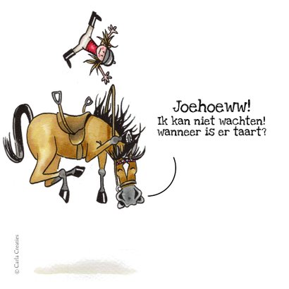 Kinderfeestje uitnodigingen paardenfeestje 2