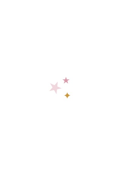 Kinderfeestje unicorn cupcake sterren goud foto Achterkant